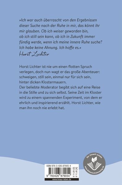 Produktbild: Ich bin dann mal still