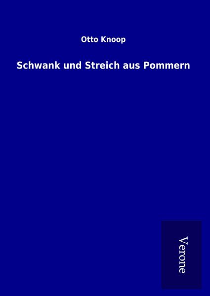 Produktbild: Schwank und Streich aus Pommern