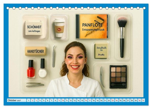 Produktbild: Einmal Traumjob bitte - zum Mitnehmen (Tischkalender 2027 DIN A5 quer), CALVENDO Monatskalender