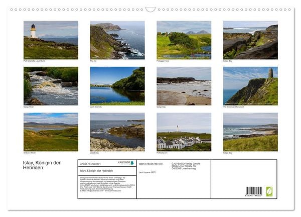 Produktbild: Islay, K&ouml;nigin der Hebriden (Wandkalender 2026 DIN A2 quer), CALVENDO Monatskalender