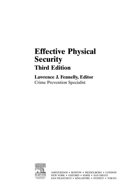 Produktbild: Effective Physical Security