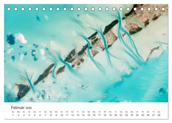 Produktbild: Satellitenbilder - Spektakul&auml;re Aufnahmen aus dem Weltall (Tischkalender 2026 DIN A5 quer), CALVENDO Monatskalender