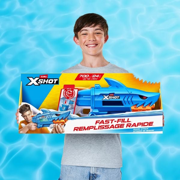 Produktbild: ZURU XSHOT Water - Fast-Fill Shark Attack - Wasserpistole