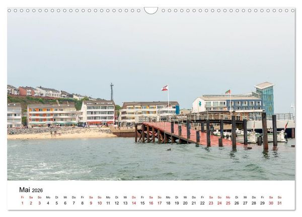 Produktbild: HELGOLAND: Nordseeinsel, sch&ouml;ner Ferienort (Wandkalender 2026 DIN A3 quer), CALVENDO Monatskalender