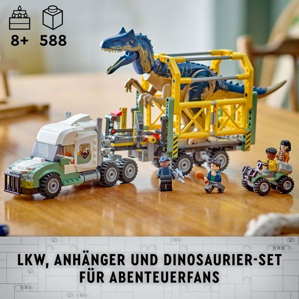 Produktbild: LEGO Jurassic World Dinosaurier-Missionen: Allosaurus-Transporter 76966