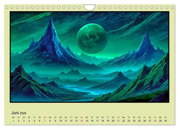 Produktbild: Der Zauber fremder Welten (Wandkalender 2026 DIN A4 quer), CALVENDO Monatskalender