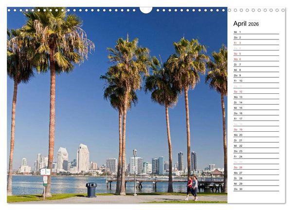 Produktbild: Kalifornien USA (Wandkalender 2026 DIN A3 quer), CALVENDO Monatskalender