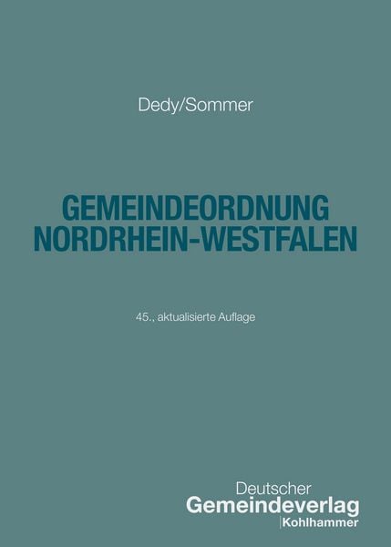 Produktbild: Gemeindeordnung Nordrhein-Westfalen