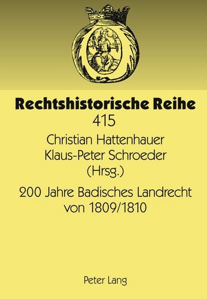 Produktbild: 200 Jahre Badisches Landrecht von 1809/1810