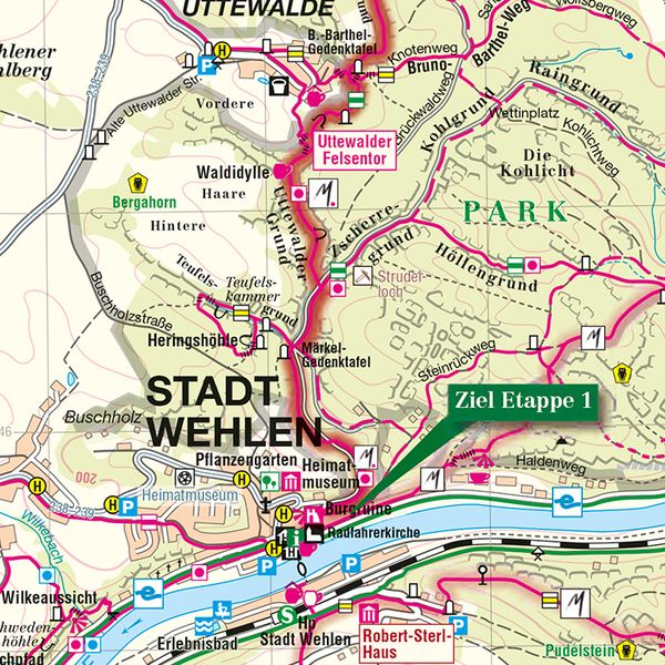 Produktbild: Malerweg - S&auml;chsische Schweiz 1 : 30 000