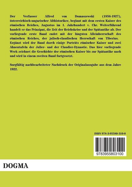 Produktbild: Geschichte der r&ouml;mischen Kaiser