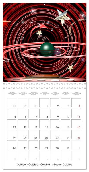 Produktbild: ACTIVE GALAXIES (Wall Calendar 2026 12 &times; 12 Inch) CALVENDO 12 Month Wall Calendar