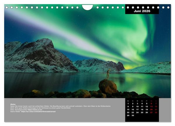 Produktbild: Wenn der Himmel gr&uuml;n wird (Wandkalender 2026 DIN A4 quer), CALVENDO Monatskalender