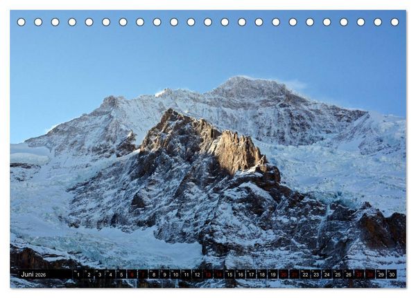 Produktbild: Eiger, M&ouml;nch und Jungfrau 2026 (Tischkalender 2026 DIN A5 quer), CALVENDO Monatskalender