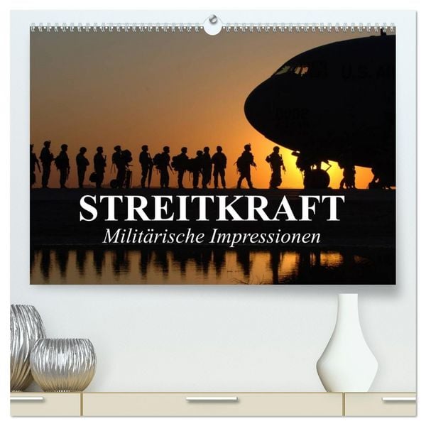 Produktbild: Streitkraft. Milit&auml;rische Impressionen (hochwertiger Premium Wandkalender 2026 DIN A2 quer), Kunstdruck in Hochglanz