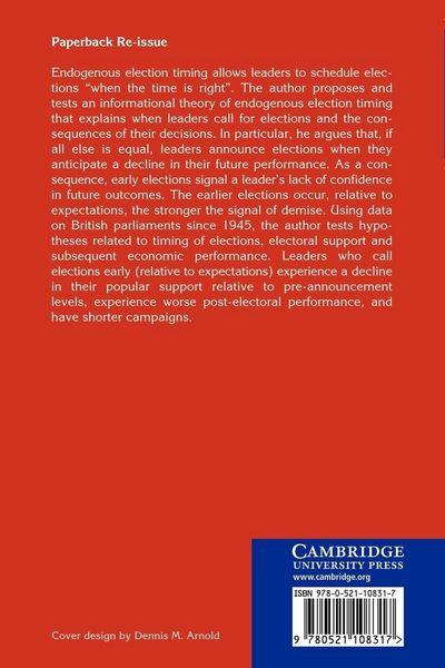 Produktbild: Election Timing