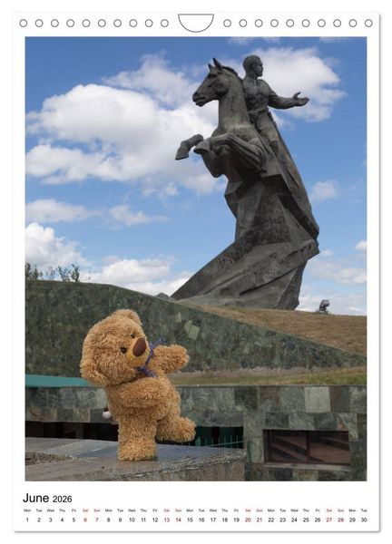 Produktbild: Travelling Teddy Cuba Edition 2026 (Wall Calendar 2026 DIN A4 portrait), CALVENDO 12 Month Wall Calendar