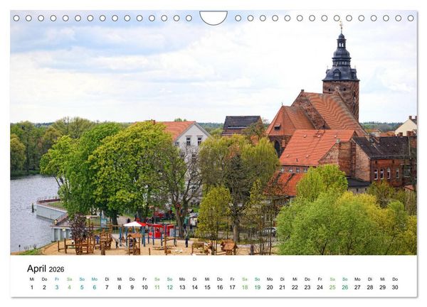 Produktbild: Entlang der sch&ouml;nen Elbe - Jerichow, Tangerm&uuml;nde und Havelberg (Wandkalender 2026 DIN A4 quer), CALVENDO Monatskalender