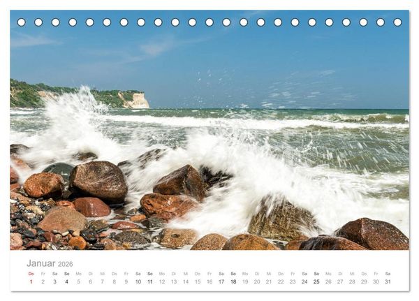 Produktbild: R&uuml;gen ein Sommertraum (Tischkalender 2026 DIN A5 quer), CALVENDO Monatskalender