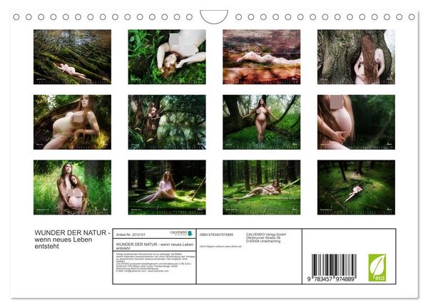 Produktbild: WUNDER DER NATUR - wenn neues Leben entsteht (Wandkalender 2026 DIN A4 quer), CALVENDO Monatskalender