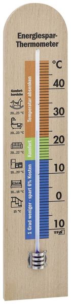 TFA Dostmann Energiespar-Thermometer Thermometer Natur