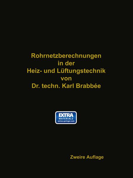 Produktbild: Rohrnetzberechnungen in der Heiz- und L&uuml;ftungstechnik auf einheitlicher Grundlage