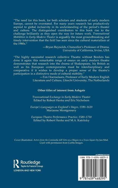 Produktbild: Transnational Mobilities in Early Modern Theater