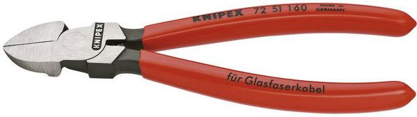 Produktbild: Knipex 72 51 160 Werkstatt Seitenschneider ohne Facette 160mm
