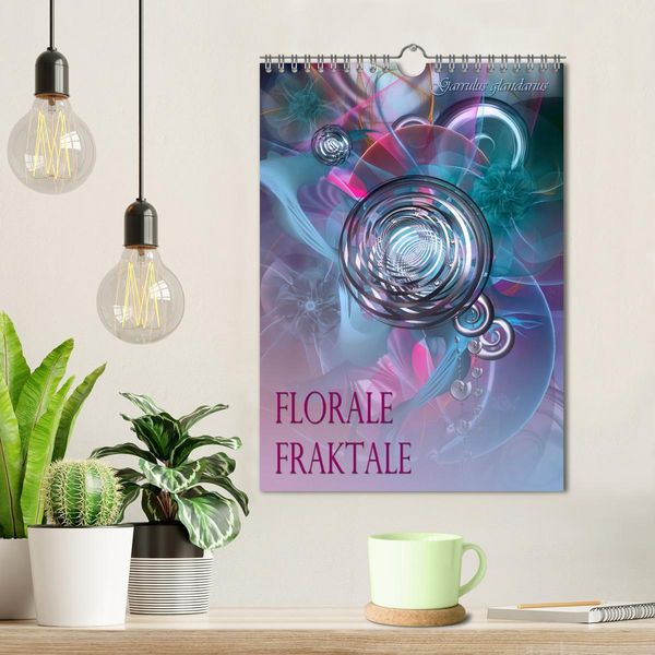 Produktbild: Florale Fraktale (Wandkalender 2026 DIN A4 hoch), CALVENDO Monatskalender