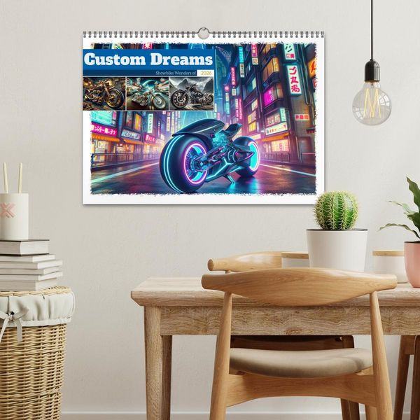 Produktbild: Custom Dreams - Showbike Wonders (Wandkalender 2026 DIN A3 quer), CALVENDO Monatskalender