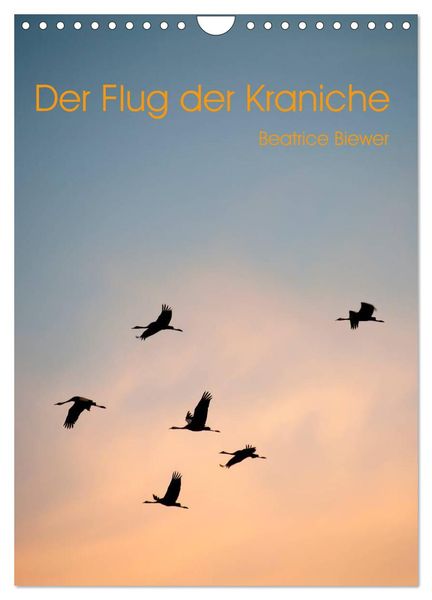 Der Flug der Kraniche (Wandkalender 2025 DIN A4 hoch), CALVENDO Monatskalender