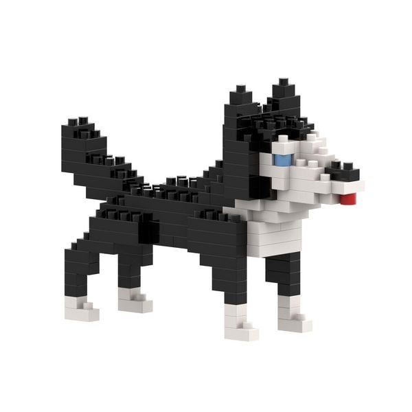 Produktbild: BRIXIES 200068 - Husky, 3D Konstruktionsbausatz aus Ministeinen, 120 Teile