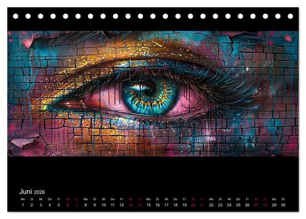 Produktbild: Abstrakte Augenblicke (Tischkalender 2026 DIN A5 quer), CALVENDO Monatskalender