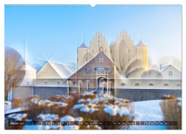 Produktbild: Digital - Kubistisch - Piktorial (Wandkalender 2027 DIN A2 quer), CALVENDO Monatskalender