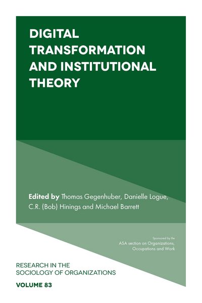 Produktbild: Digital Transformation and Institutional Theory