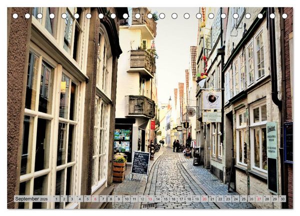 Produktbild: Hansestadt Bremen - Ein Stadtstaat an der Weser (Tischkalender 2026 DIN A5 quer), CALVENDO Monatskalender