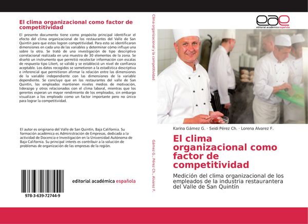 Produktbild: El clima organizacional como factor de competitividad