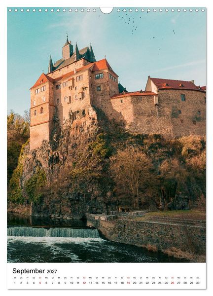 Produktbild: Sachsens Burgen und Schl&ouml;sser mit Ortsangaben (Wandkalender 2027 DIN A3 hoch), CALVENDO Monatskalender
