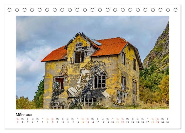 Produktbild: Zwischen Fjord und Flamme (Tischkalender 2026 DIN A5 quer), CALVENDO Monatskalender