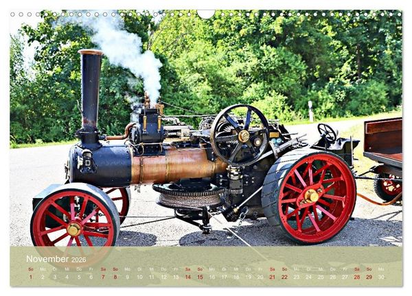 Produktbild: Dampftraktormodelle 1:3 beim Dampfmodellbautreffen in Bisingen (Wandkalender 2026 DIN A3 quer), CALVENDO Monatskalender