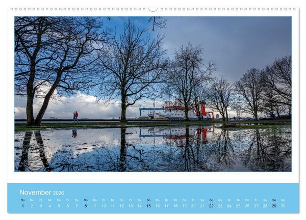 Produktbild: Kiel: Maritime Impressionen (Wandkalender 2026 DIN A2 quer), CALVENDO Monatskalender