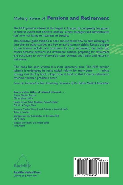 Produktbild: Making Sense of Pensions and Retirement