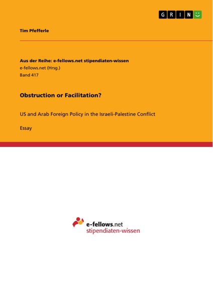 Produktbild: Obstruction or Facilitation?