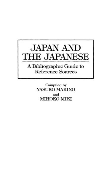 Produktbild: Japan and the Japanese