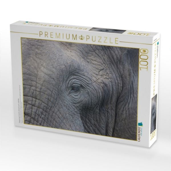 Produktbild: CALVENDO Puzzle begegnung im tembe elephant park, s&uuml;dafrika | 1000 Teile Lege-Gr&ouml;&szlig;e 64x48cm Foto-Puzzle f&uuml;r gl&uuml;ckliche Stunden