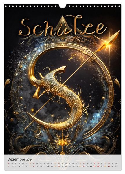 'Fantasievolle Sternzeichen (Wandkalender 2024 DIN A3 hoch), CALVENDO