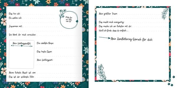 Produktbild: Freundebuch Best Friends Forever (Handlettering)