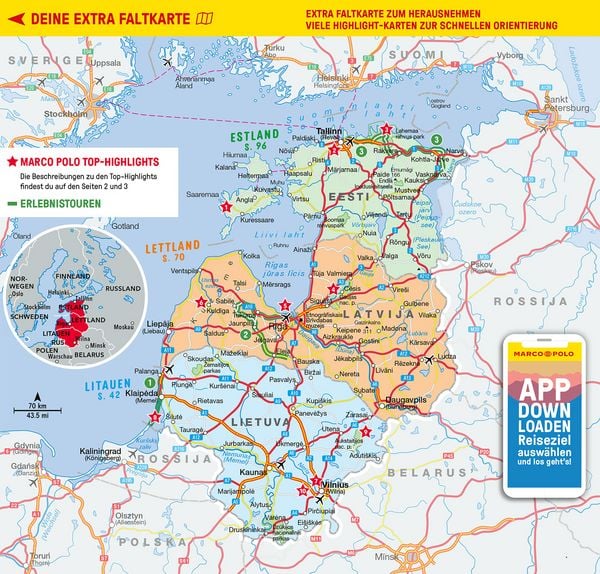Produktbild: MARCO POLO Reisef&uuml;hrer Baltikum, Estland, Lettland, Litauen