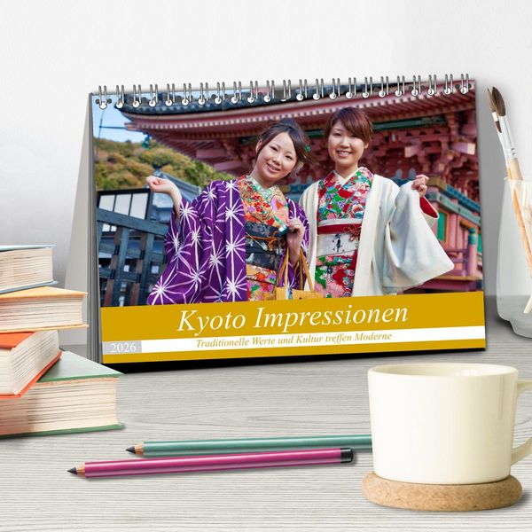 Produktbild: Kyoto Impressionen (Tischkalender 2026 DIN A5 quer), CALVENDO Monatskalender