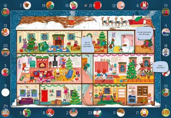 Produktbild: Mein Wimmel-Adventskalender: Im Weihnachtshaus